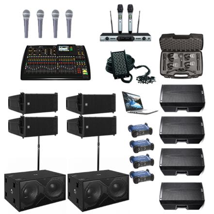 CONCIERTO 6000W + 4 MONITORES + ETC