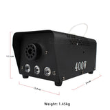 MÁQUINA DE HUMO 400W LED RGB 3 EN 1 CONTROL REMOTO DMX